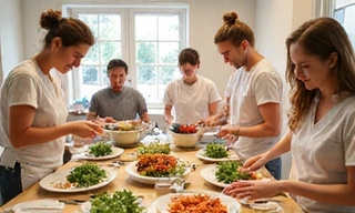 Illustration d'un atelier de cuisine saine