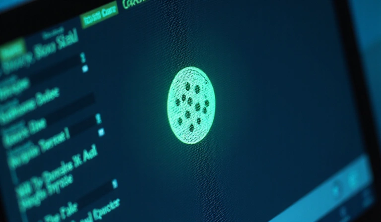 Illustration de cookies numériques sur un écran d'ordinateur