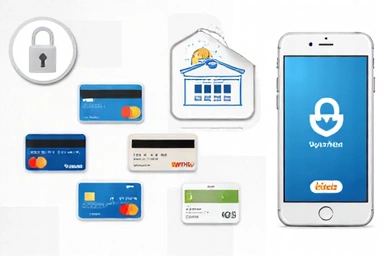 Illustration de différentes méthodes de paiement sécurisées